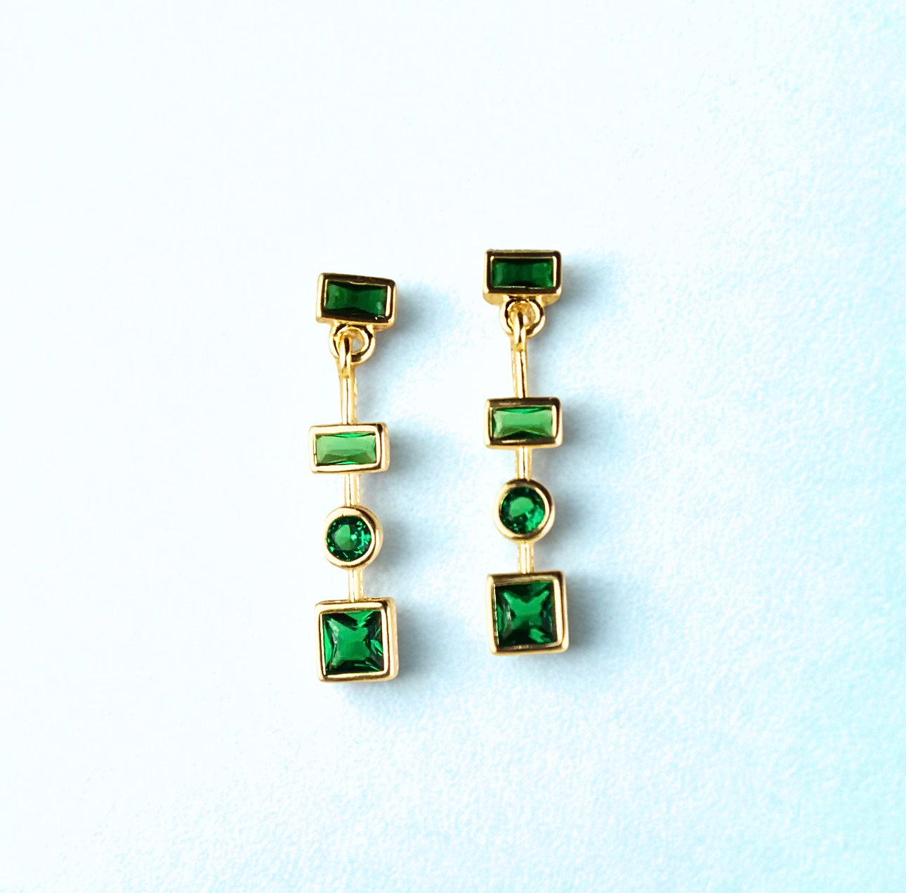 Emerald dangles