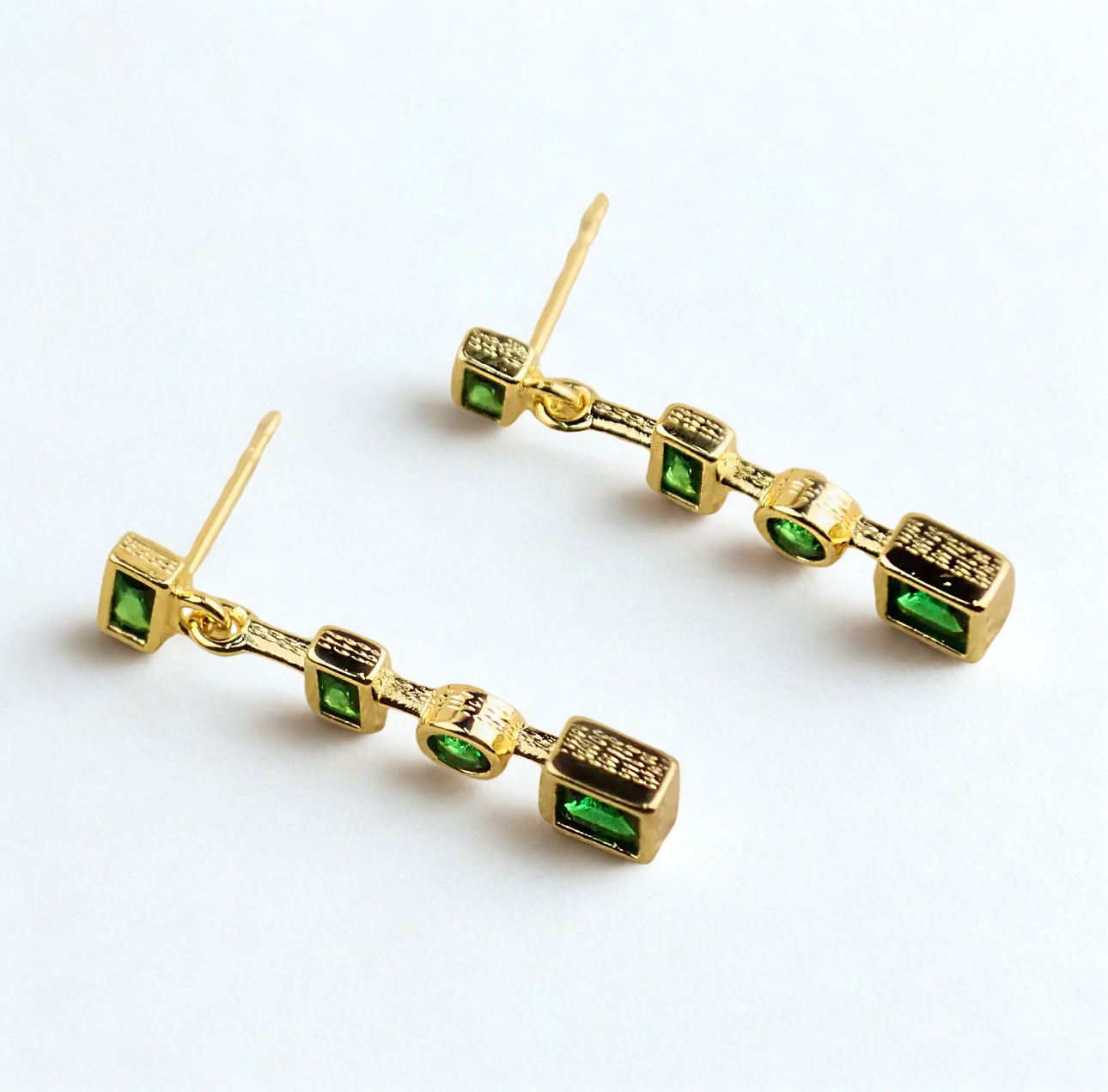 Emerald dangles