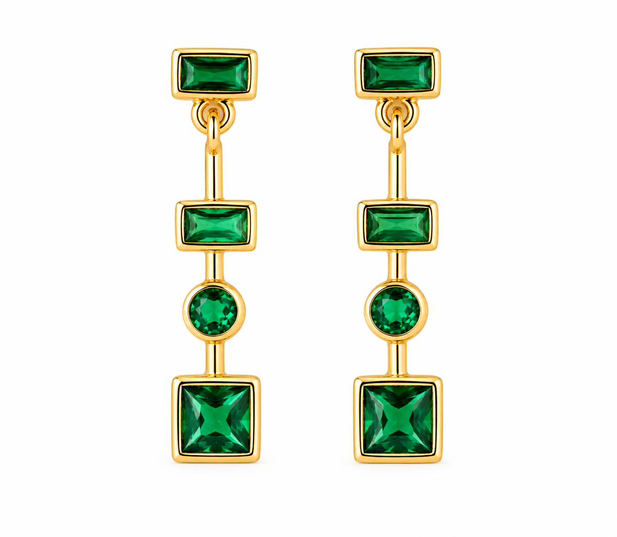 Emerald dangles