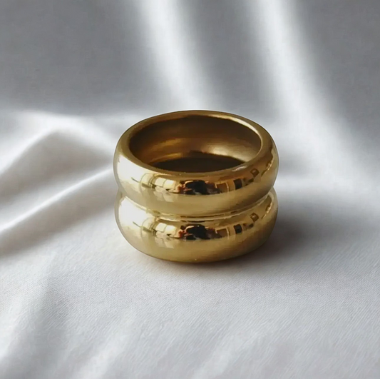 Chunky double ring