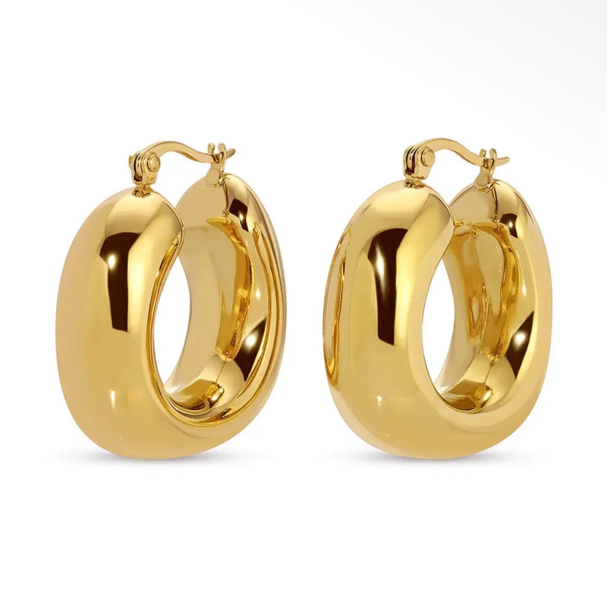 Chunky Swirl Hoops