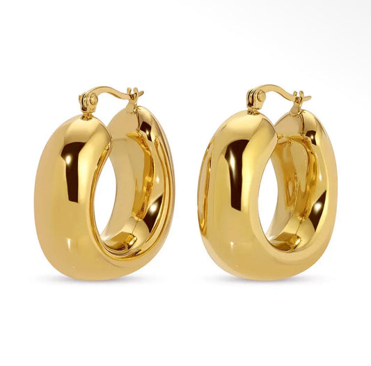 Chunky Swirl Hoops