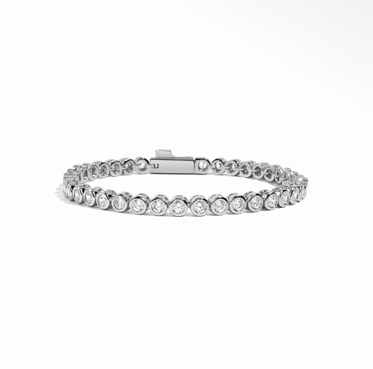 Round Bezel Tennis Bracelet