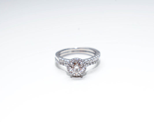 Round Moissanite Ring