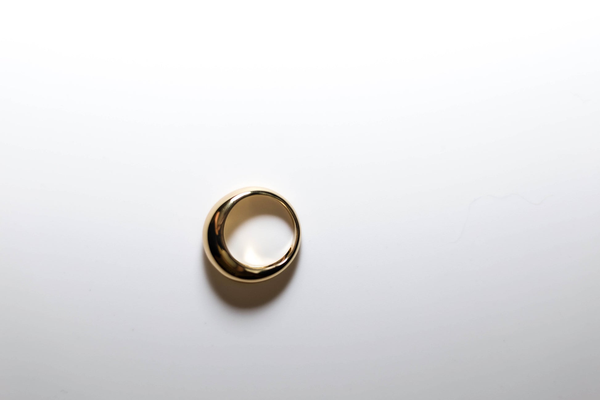 Gold dome shaped ring