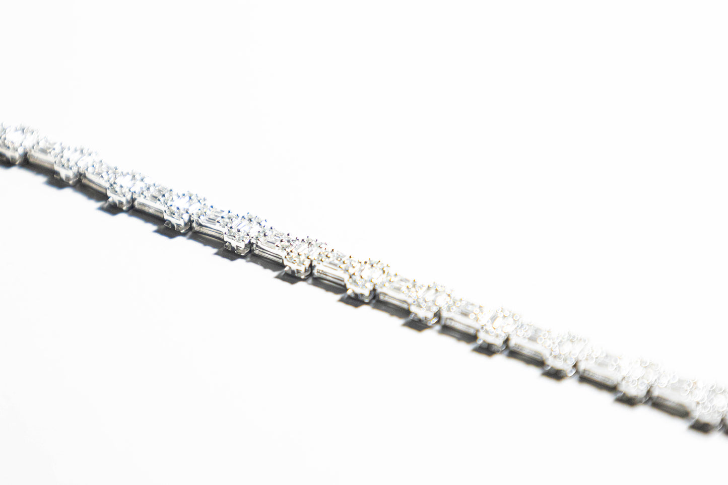 Baguette Moissanite Tennis Bracelet